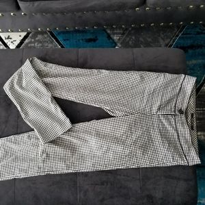 Plaid summer high-rise pants